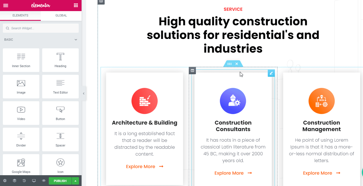 How to Create A Construction Website FREE Elementor Template 11 Construction website