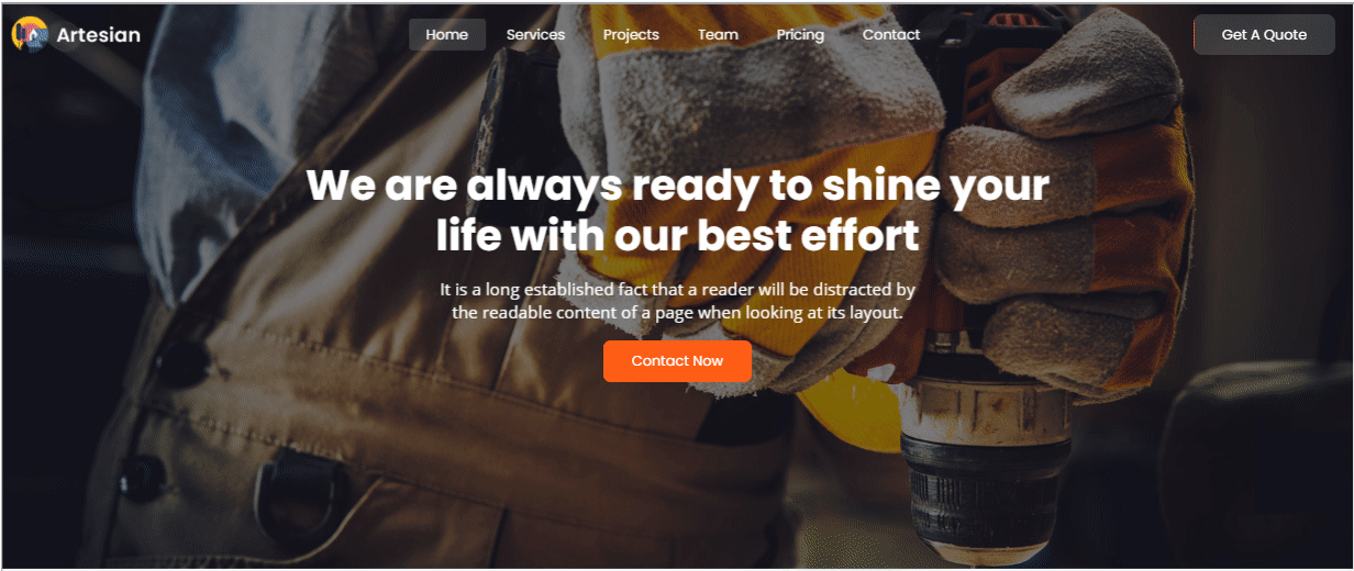How to Create A Construction Website FREE Elementor Template 12 Construction website
