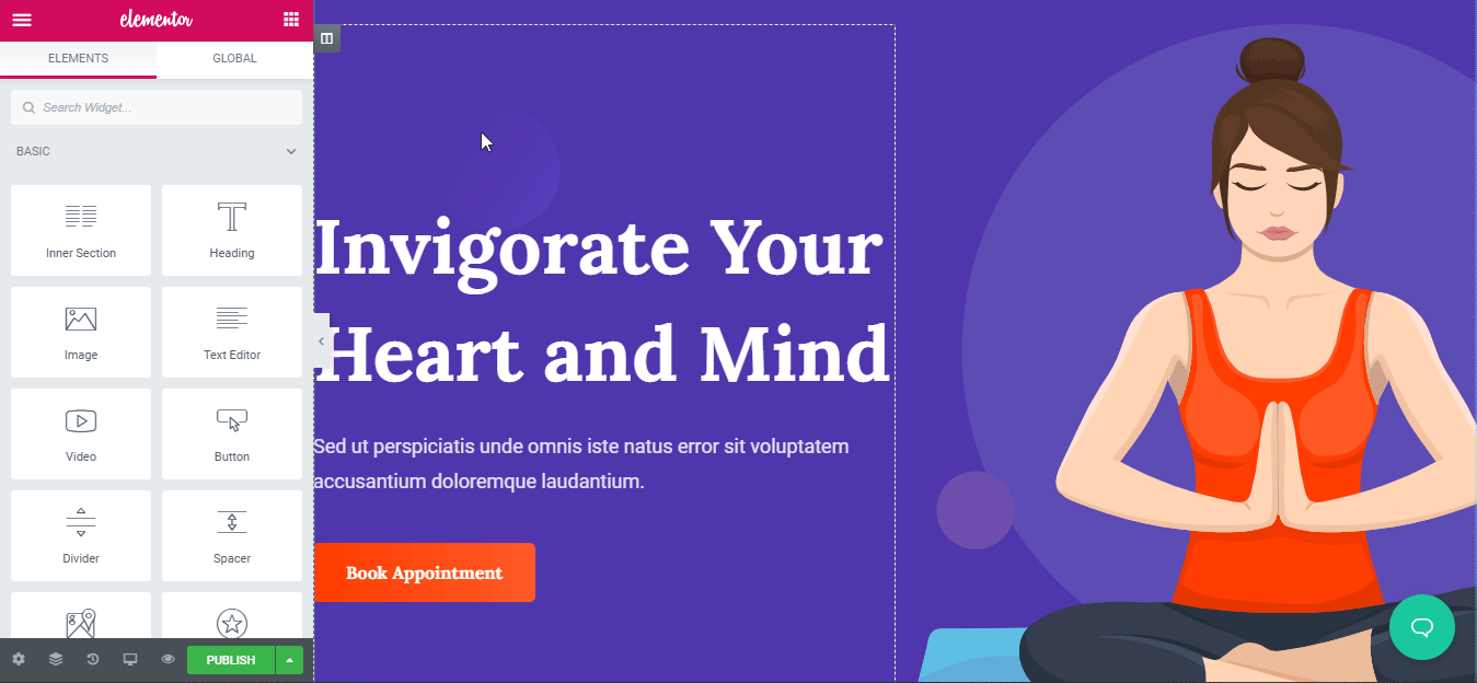 How to Create Your Own Yoga Website Using Elementor FREE Template 7 Yoga Website using Elementor