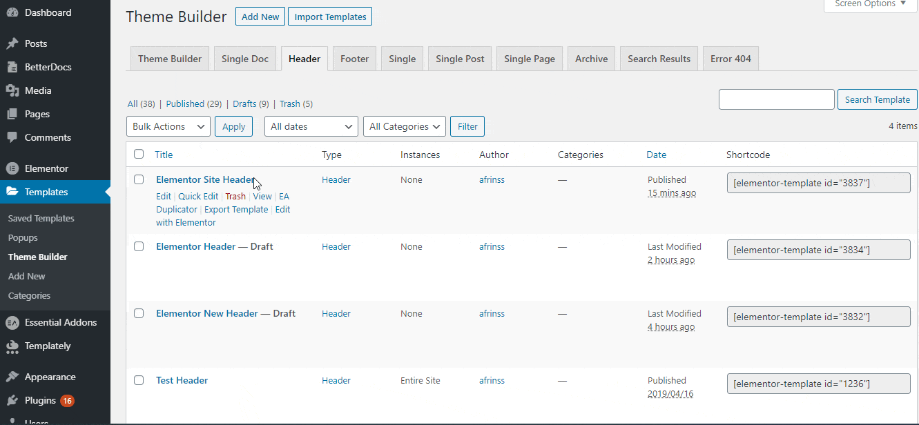 How To Create Elementor Headers Using New Theme Builder 3 Elementor Headers