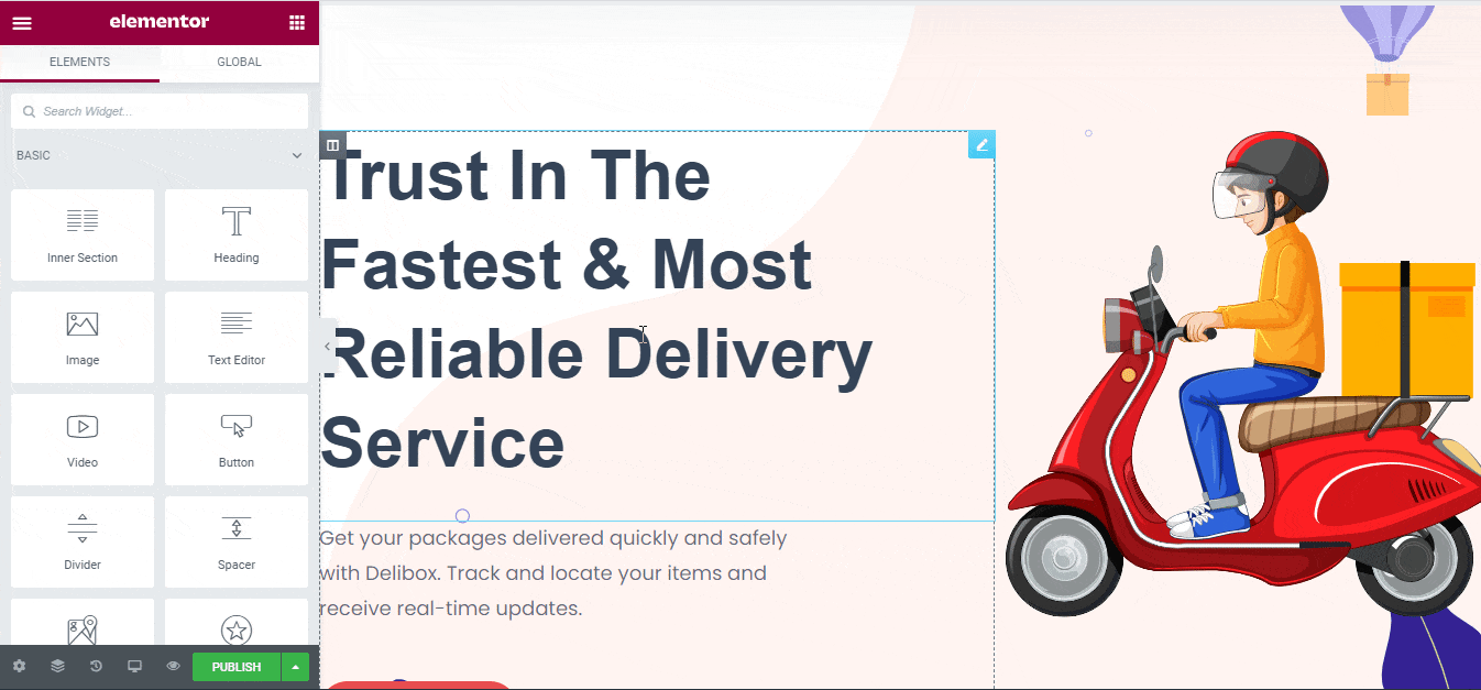 Delivery Service Website