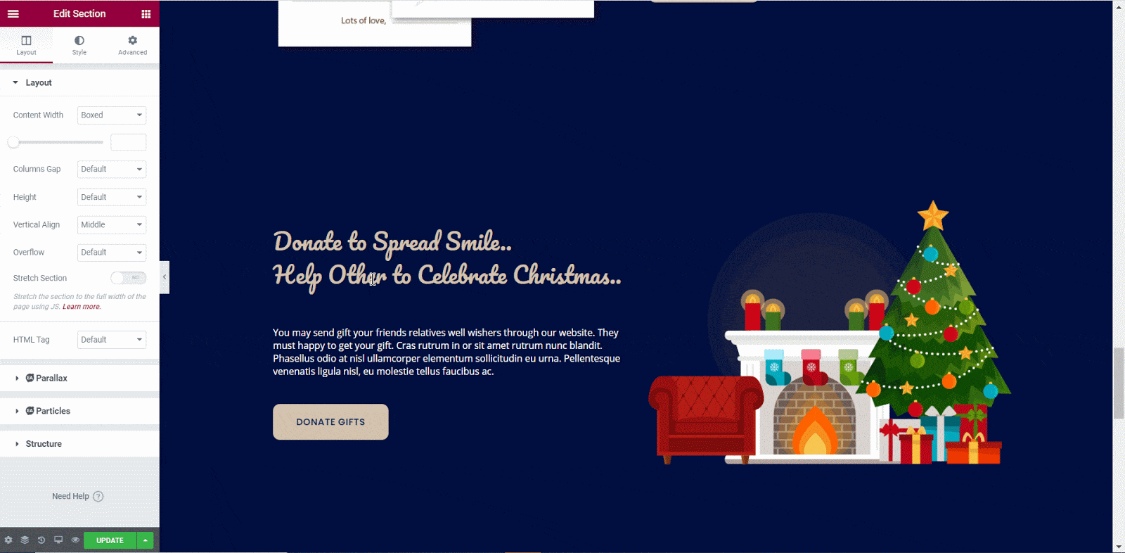 How To Create Stunning Christmas Landing Page in WordPress [FREE Elementor Template] 11