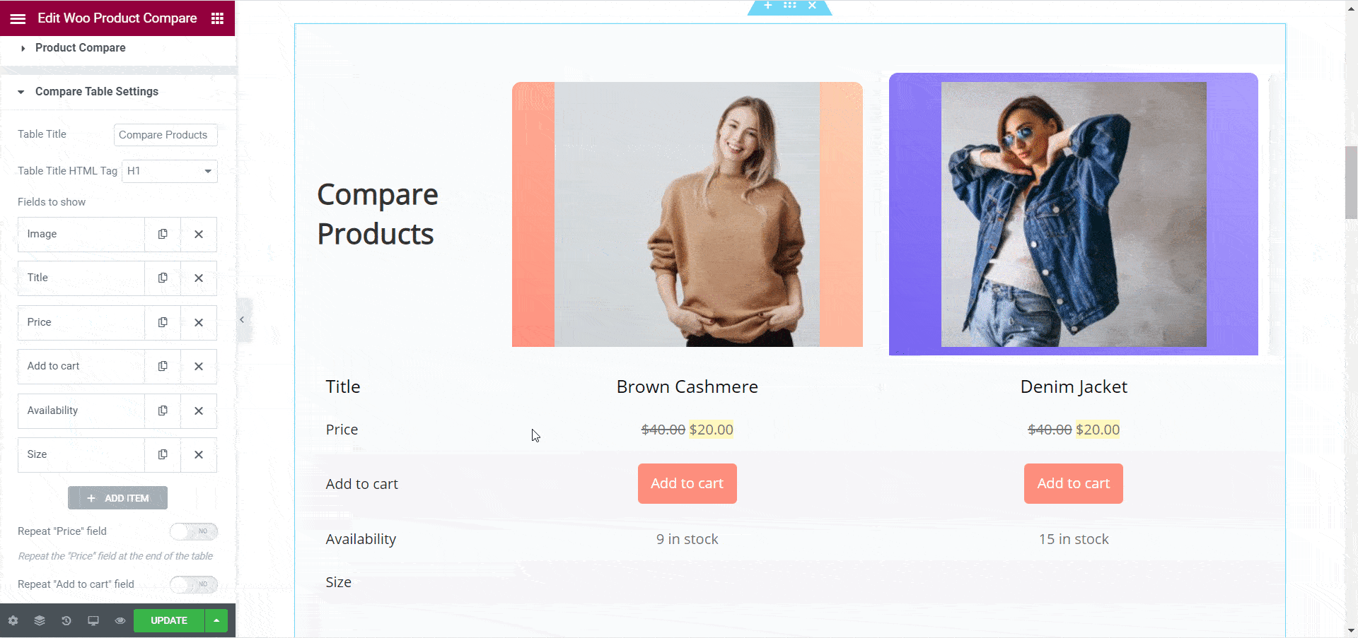 WooCommerce Product Compare