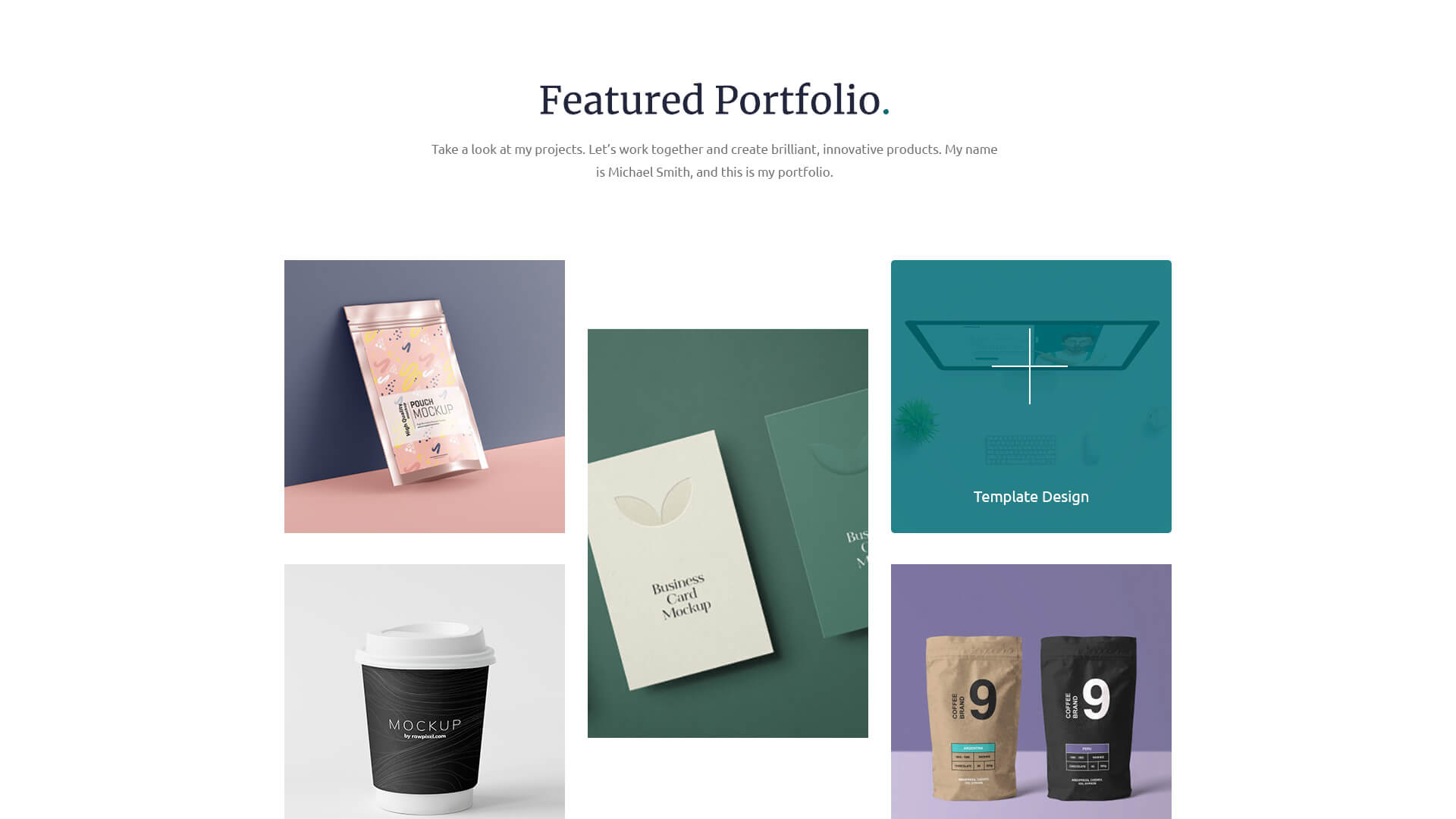 minimalist portfolio website