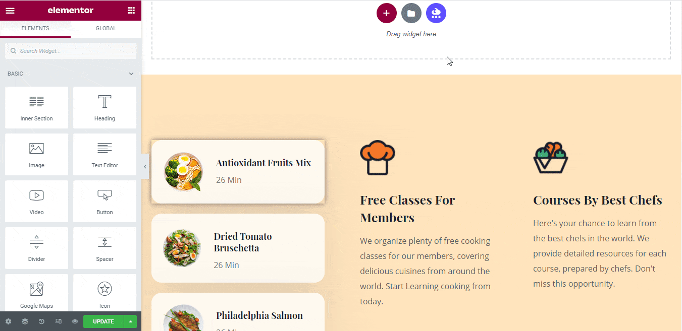 Cooking Class Website Bitesize