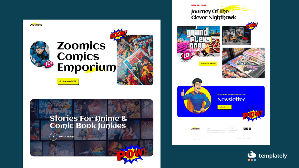 Comics And Anime Website