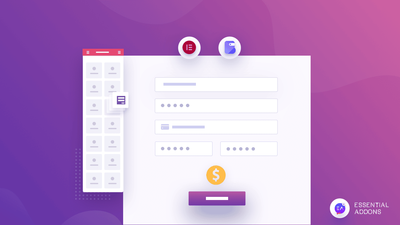Post Block 106 Elementor form into a payment form