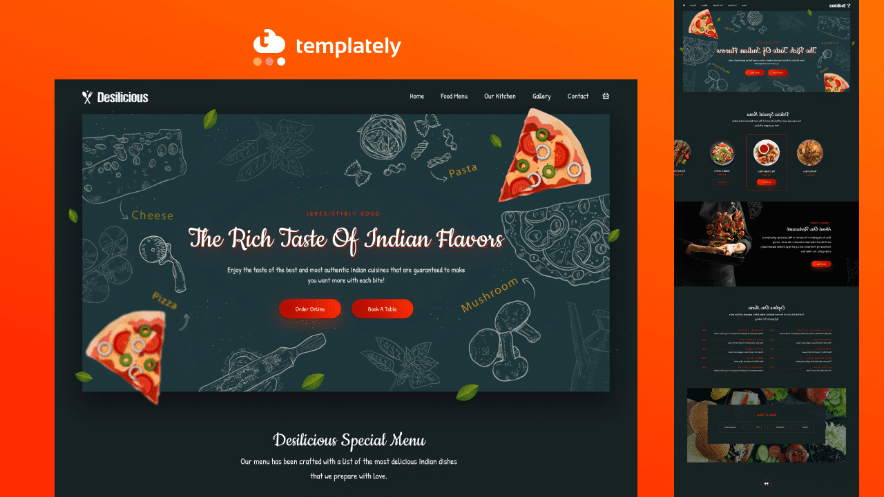 How To Start Your Own Indian Restaurant Website With Elementor 3 indian restaurant Website