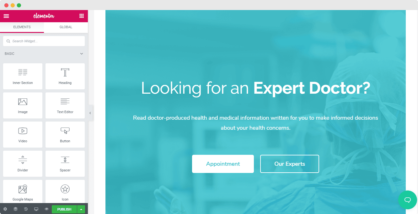 medical website EleHealth