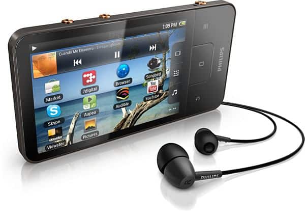 does the philips gogear mp3 player bluetooth