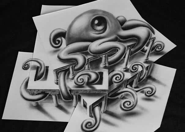 See The Amazing 3d Drawings With A Pencil Made By Ramon Bruin