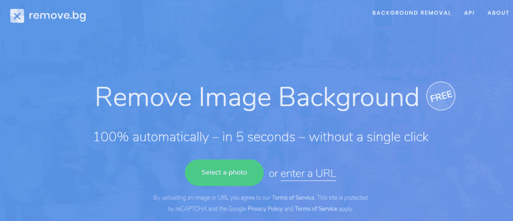 photo with one click using remove bg